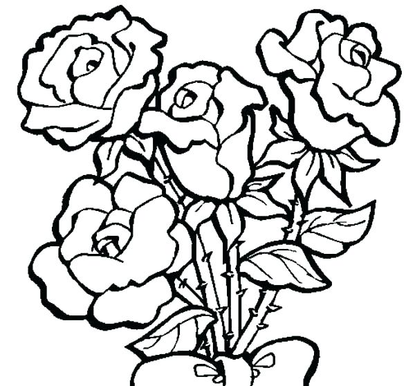 600x558 Rose Coloring Pages Border Free Collie Kids For Unicorn