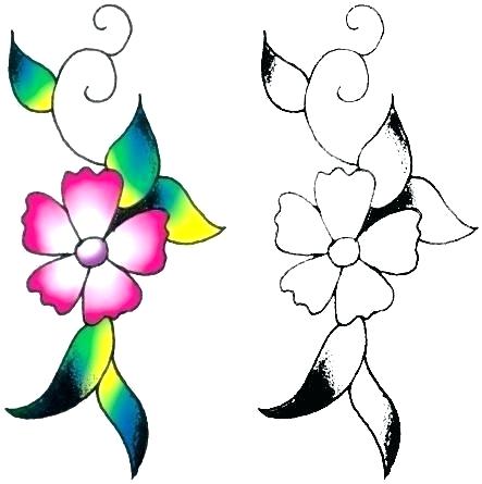 443x445 Flower Easy Drawing Image Titled Draw A Flower Step Flower