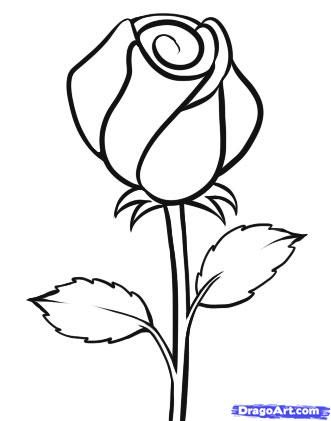331x421 Easy Rose Clipart