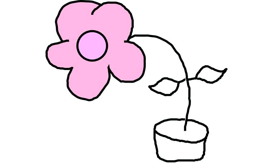 900x540 Flower Drawing For Kids Drawing Flower Child Clip Art Flowers