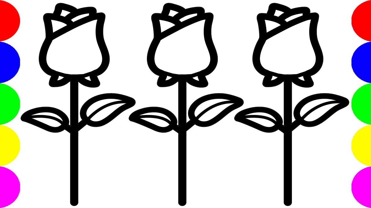 1280x720 Rose Flowers Images Drawing Pictures Jolly Clip Art Toys For Kids