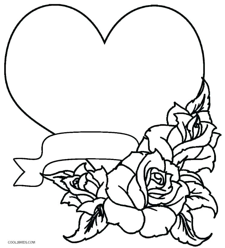 745x820 Coloring Pages Draw A Rose For Kids Coloring Pages