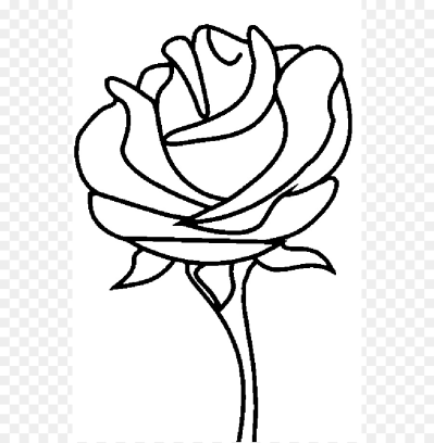 Rose Drawing For Kids | Free download on ClipArtMag