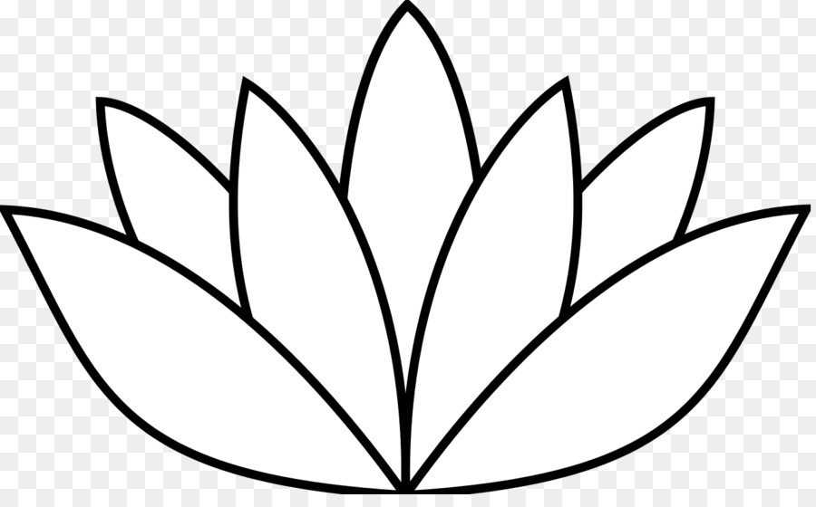 900x560 Nelumbo Nucifera Flower Clip Art Simple Rose Drawings Png Download