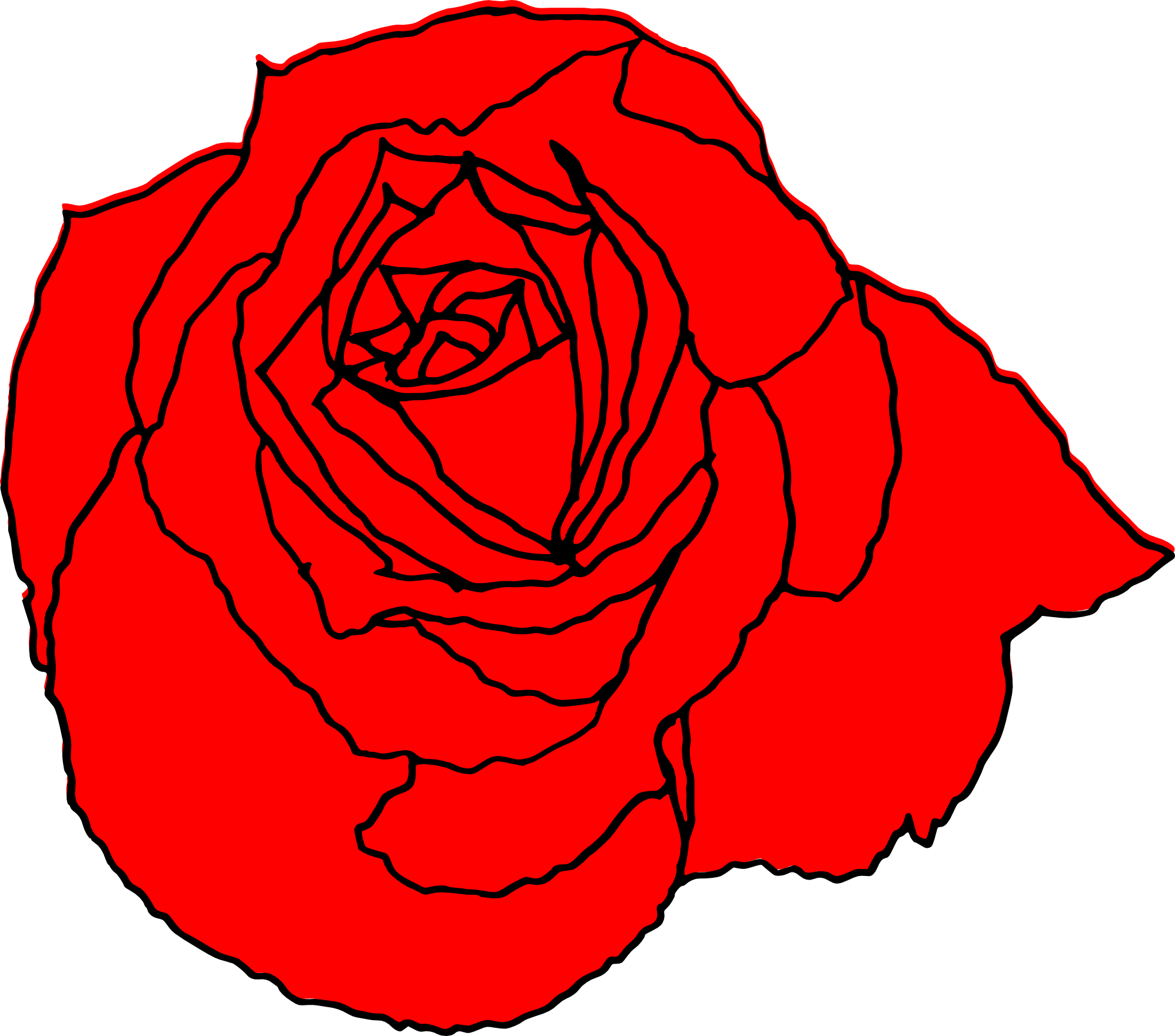 1996x1761 Rose Drawing Transparent Png Clipart Free Download