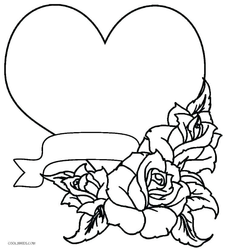 745x820 Rose Coloring Pages Easy Drawing Color At Free For Personal Use
