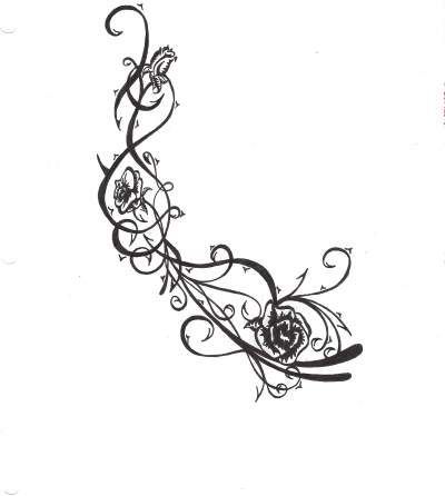 400x446 Roses And Thorns Teen Pen Ink About Nature Tattoo Roses Thorns