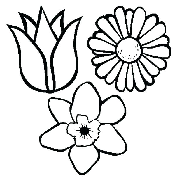 600x612 Spring Flowers Drawing Banners With Beautiful Spring Flowers Drawn