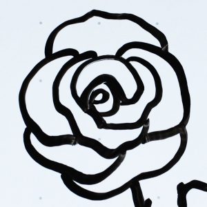 300x300 How To Draw A Easy Rose Inspirationa Drawing A Rose In A Simple