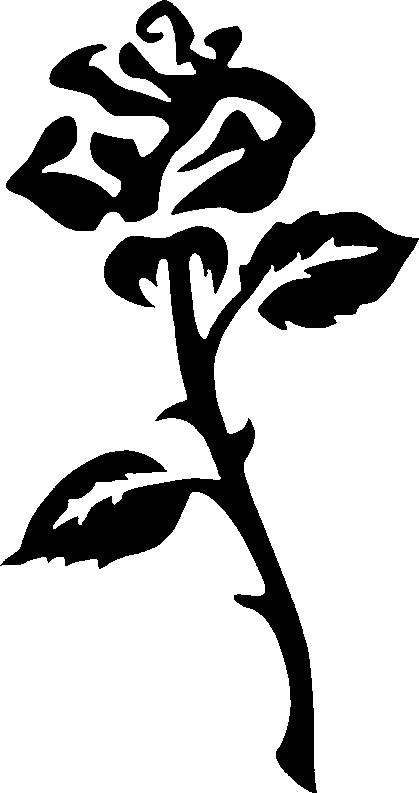 419x793 Open Rose, Glitter Stencil Magicbox Facepaints