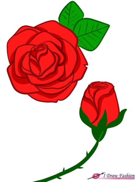 450x600 How To Draw Roses I Draw Fashion