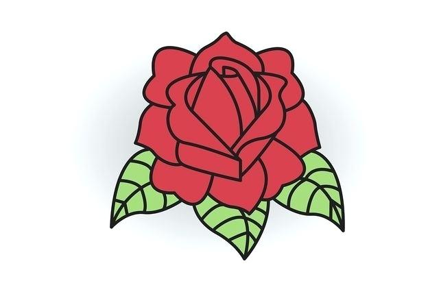 640x426 Easy Drawing Roses Draw An Easy Easy Draw Rose Petal
