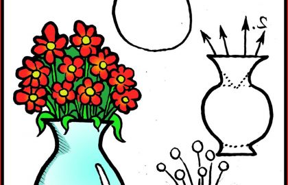 420x270 How To Draw A Rose Step