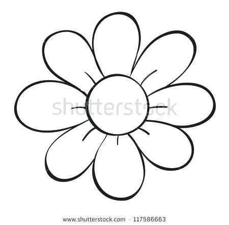 450x443 Rose Flower Outline Drawing Easy Simple Flowers Black Outlines