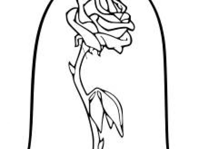 Rose From Beauty And The Beast Drawing