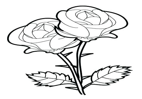 476x333 Beauty And The Beast Rose Coloring Pages E Time Outline How