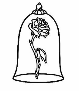 260x300 Beauty And The Beast Rose Belle Disney Vinyl Decal Sticker Laptop