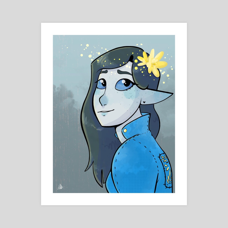 920x920 The Golden Blue, An Art Print