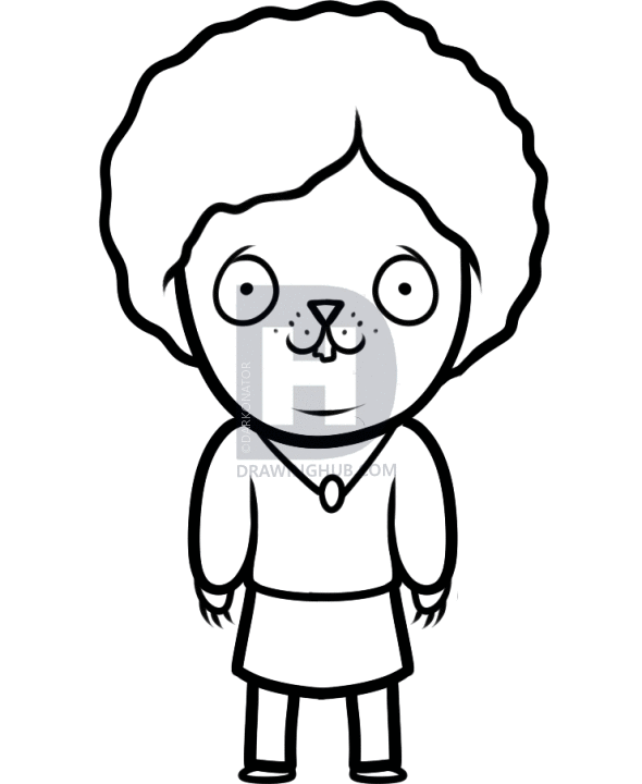 590x720 How To Draw Rose Stevens, Rose From Out There, Step