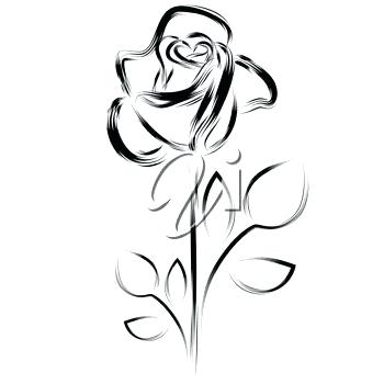 Rose Head Drawing | Free download on ClipArtMag