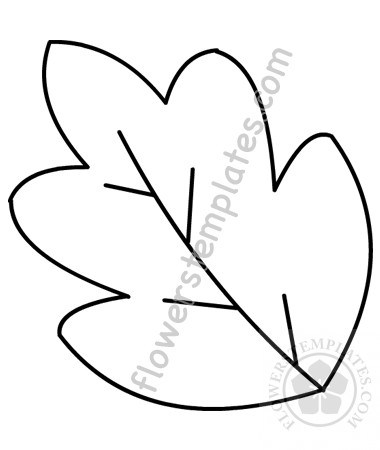 380x450 Paper Rose Leaf Template Flowers Templates