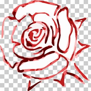 310x311 Rose Flower Drawing Pattern Png, Clipart, Art, Black And White