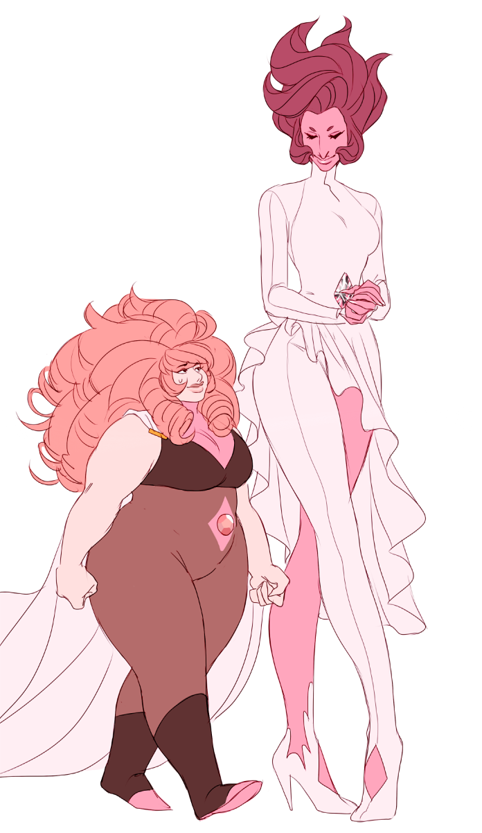 696x1202 rose quartz and pink diamond steven universe pink diamond
