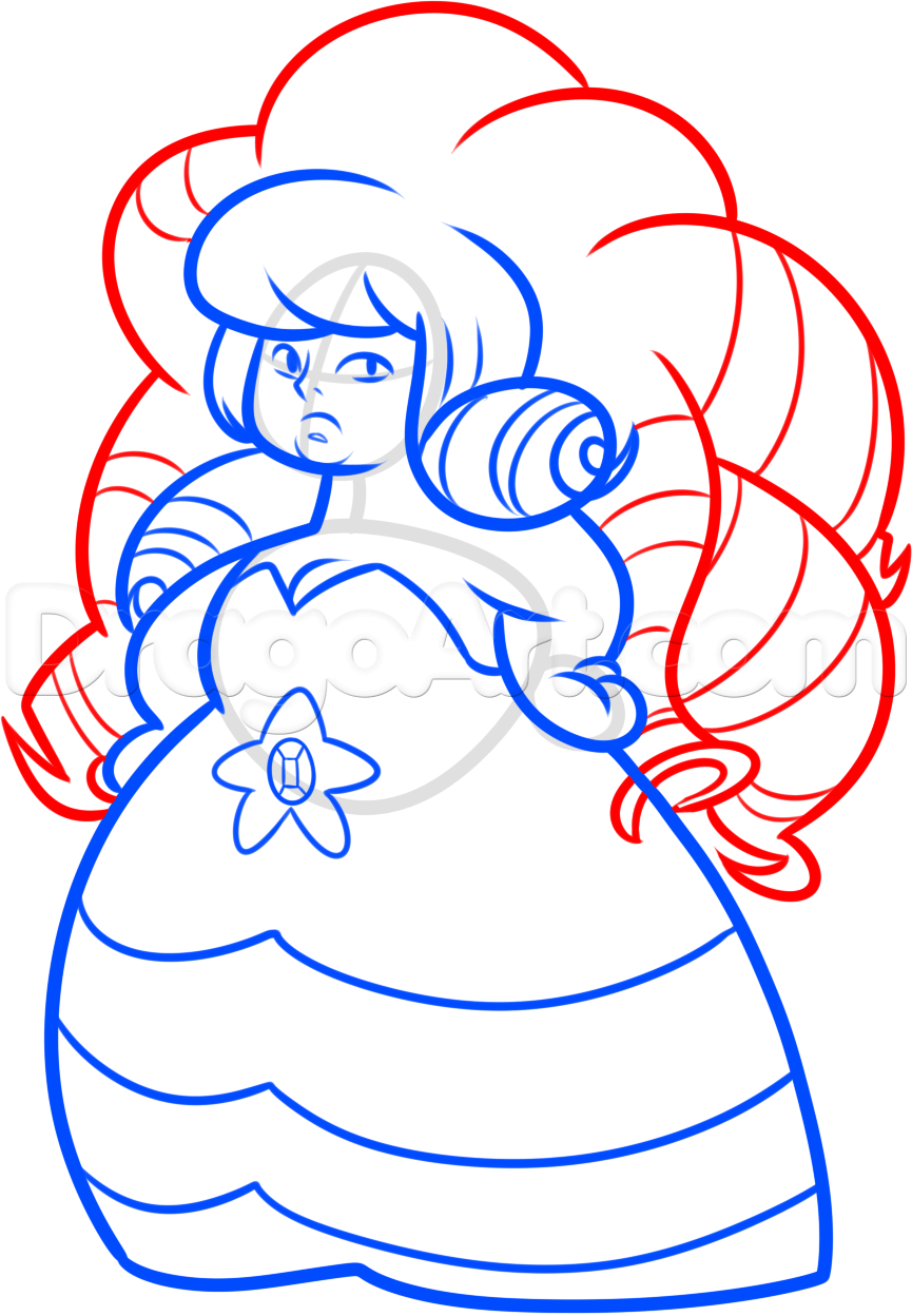 865x1248 Step How To Draw Rose Quartz From Steven Universe