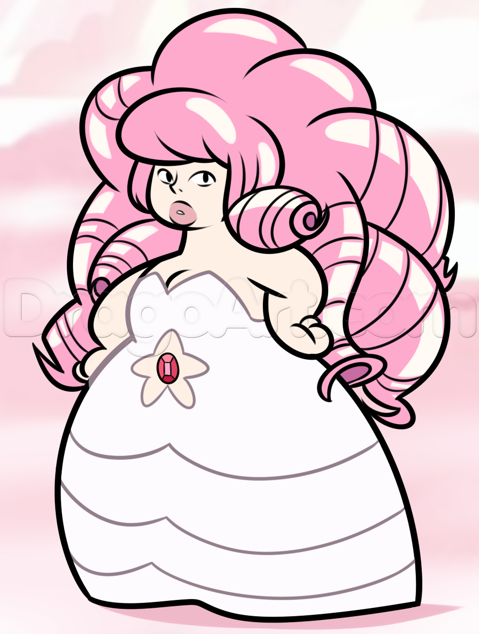 971x1285 How To Draw Rose Quartz From Steven Universe Drawing Reference
