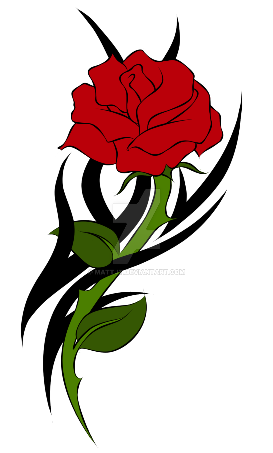 900x1492 Tattoo, Drawing, Rose, Transparent Png Image Clipart Free Download