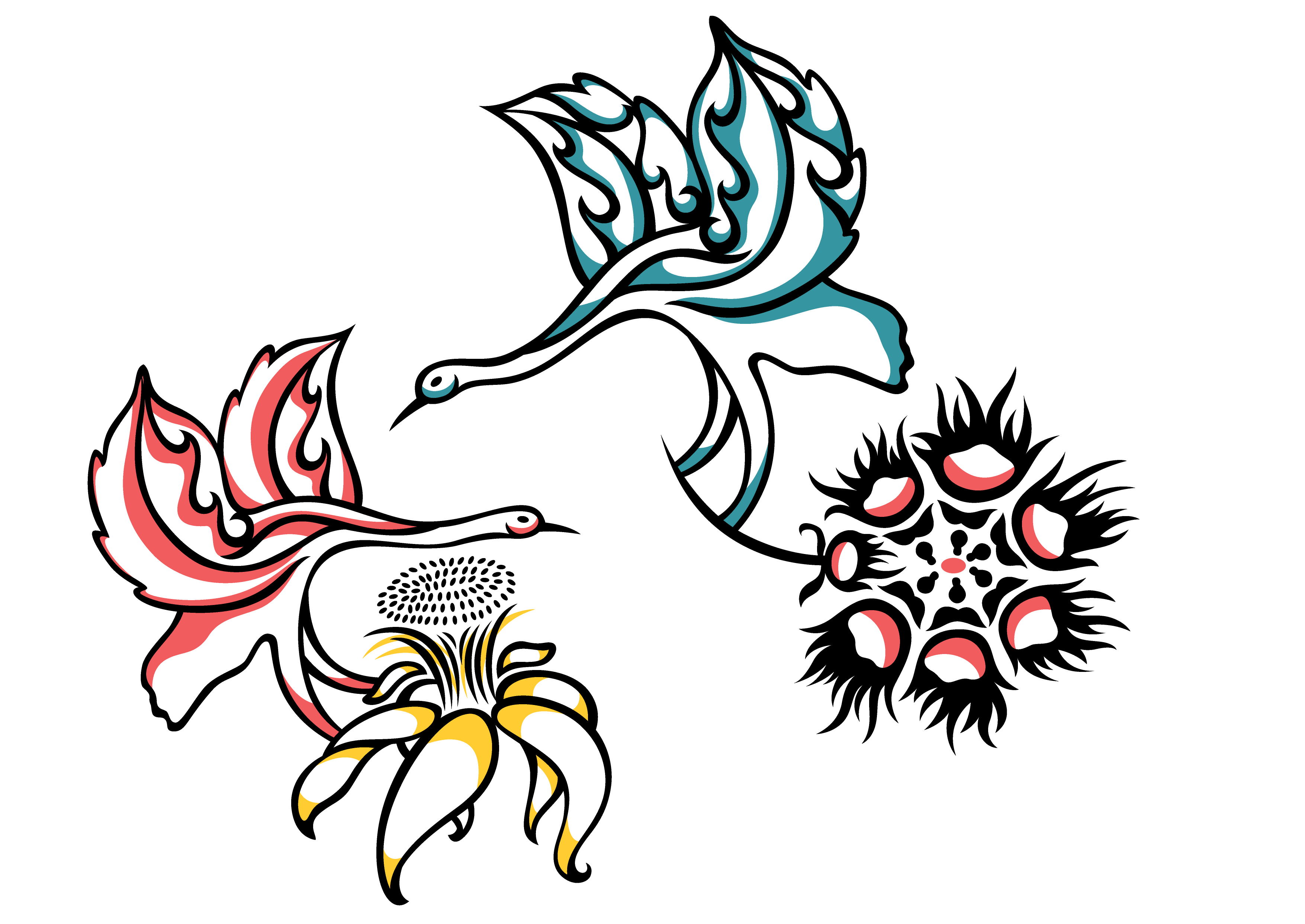 3509x2485 Collection Of Free Birdcage Drawing Rose Tattoo Download On Ui Ex