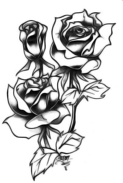 405x600 Rose Tattoo Designs
