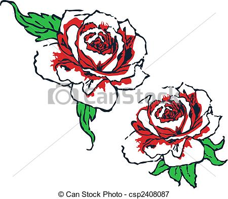 450x393 Tribal Rose Clipart