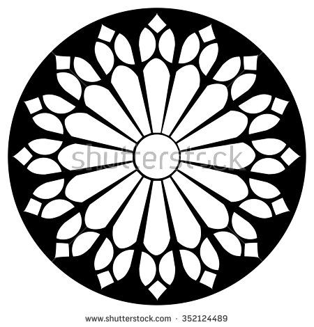 450x470 Gothic Window Stock Vectors Vector Clip Art Shutterstock