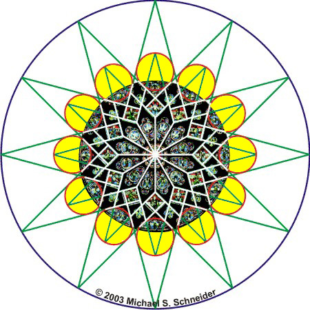 450x450 Chartres Rose Window Geometry