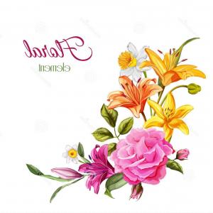 300x300 Floral Vector Wedding Ribbon Pattern Set Soidergi