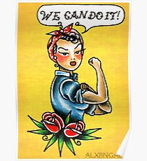 210x230 Rosie The Riveter Drawing Posters Redbubble