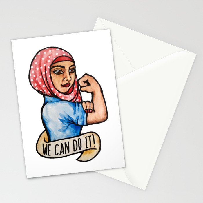 700x700 We Can Do It Rosie The Riveter Stationery Cards