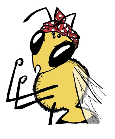 404x488 Rosie The Riveter Honey Bee Sm