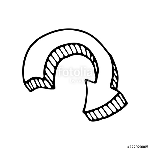 500x500 hand drawn rotary arrow doodle icon hand drawn black sketch