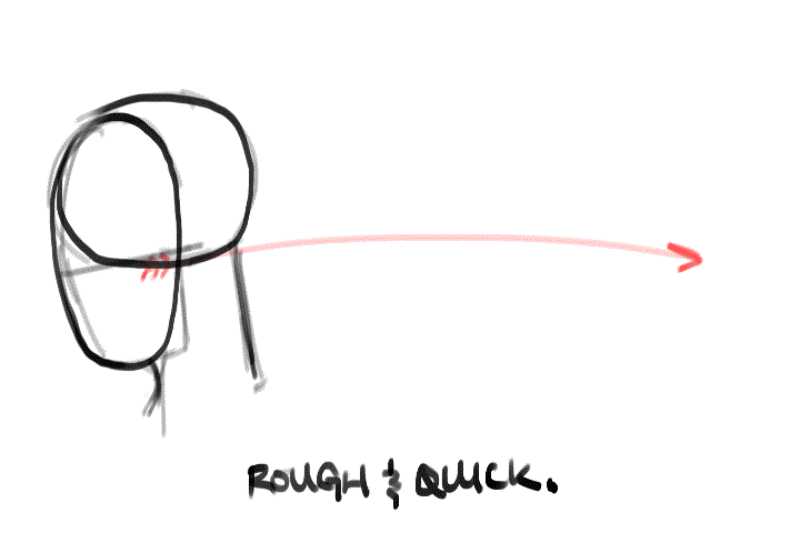 720x480 drawing character heads and animating them