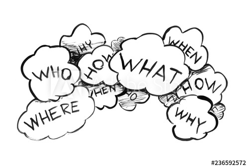 500x338 Black Brush And Ink Artistic Rough Hand Drawing Of Group Of Speech