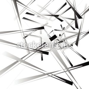300x300 Geometric Abstract Art Edgy, Angular Rough Texture Monochrome