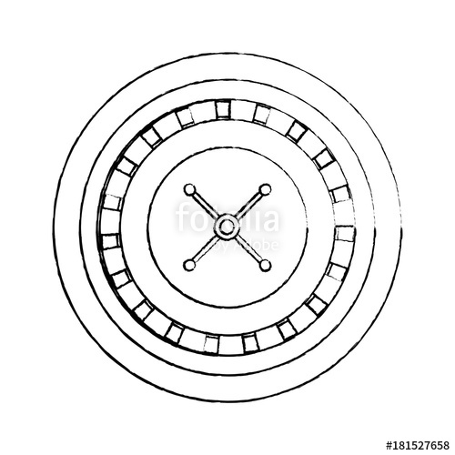 500x500 Casino Roulette Wheel Gamble Entertainment Stock Image