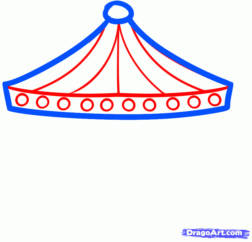 871x837 Draw A Carousel, Step