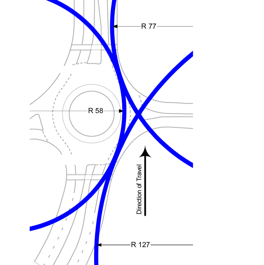 850x852 Fastest Path Approximation For Small Urban Roundabout Download