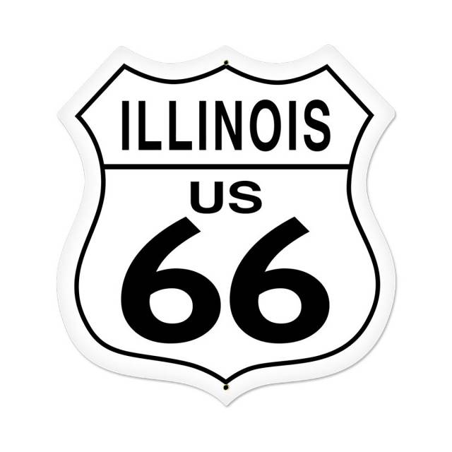 640x640 Illinois Route Highway Sign Large Large Shield X