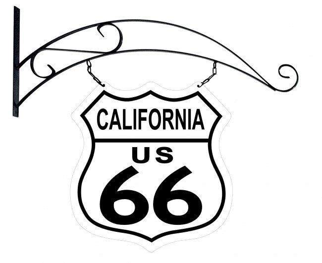650x531 route california road sign double sided metal sign x
