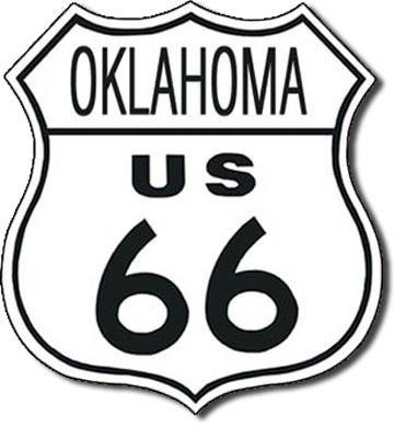 360x390 Route Oklahoma Tin Sign