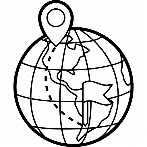 512x512 Destination, Flag, Map, Pin, Route, Travel, World Icon